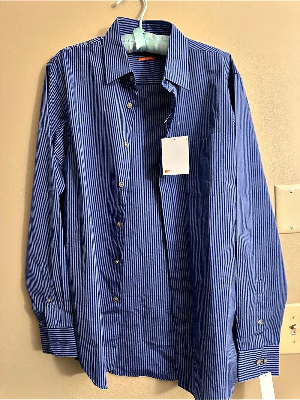 Van Heusen Traveler Ultimate Iron-Free Men's Striped Dress Shirt 14NWT